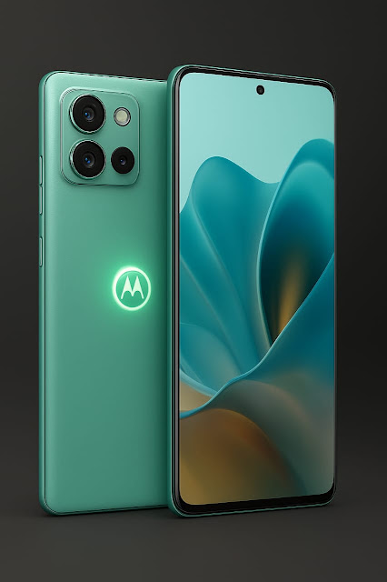 Motorola Edge 60 Fusion – Stylish Mid-Range Phone. Close-up of Motorola Edge 60 Fusion camera module with Sony LYT-700C sensor.