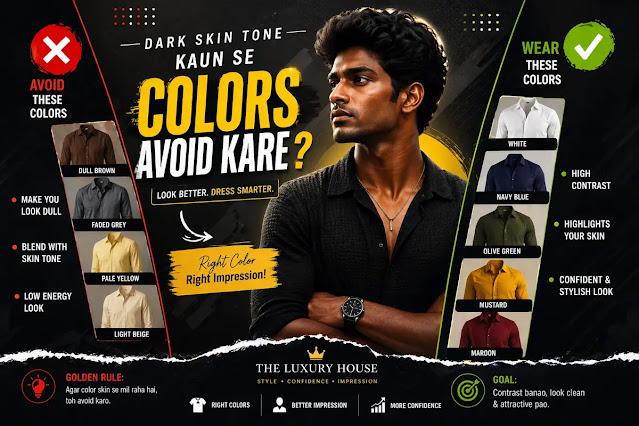 Dark skin tone boys ke liye best aur worst outfit colors comparison fashion guide 2026
