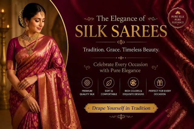 Luxury purple Banarasi silk saree with detailed golden zari work and traditional pattern.